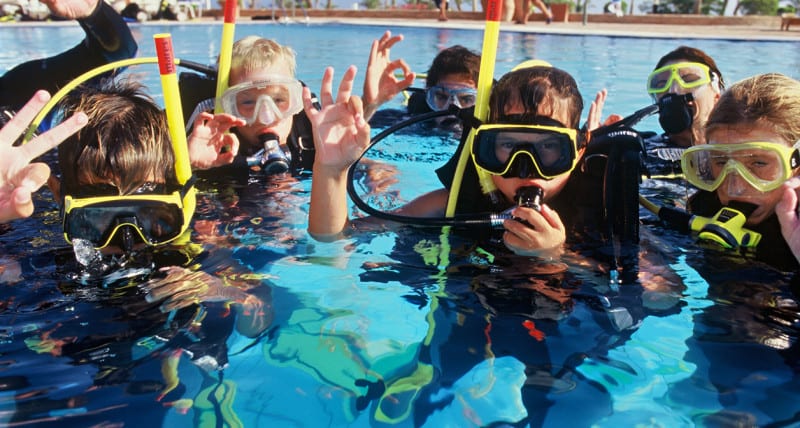 Corso sub per bambini a Lampedusa Bubblemaker