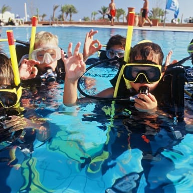 Corso sub per bambini a Lampedusa Bubblemaker